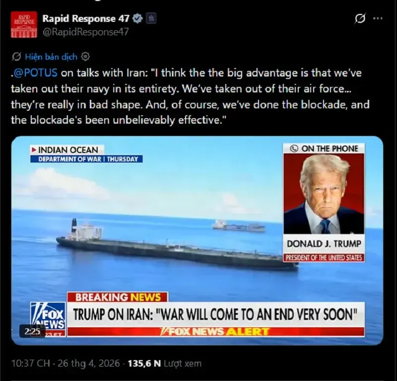 Hoa Kỳ kh&ocirc;ng cử quan chức tới Pakistan đ&agrave;m ph&aacute;n về chiến sự Iran