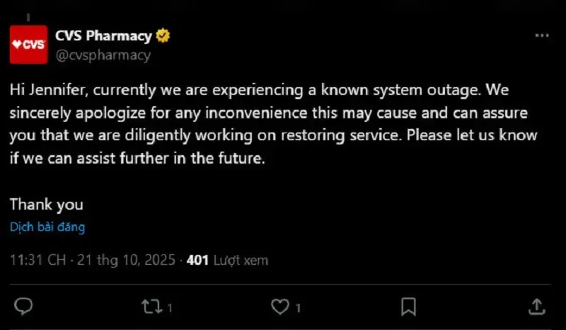 chuoi-ban-le-thuoc-lon-nhat-hoa-ky-gap-su-co-nhieu-hieu-thuoc-bi-anh-huong-2.webp Chuỗi bán lẻ thuốc lớn nhất Hoa Kỳ gặp sự cố, nhiều hiệu thuốc bị ảnh hưởng
