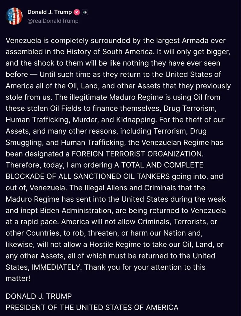 Hoa Kỳ phong tỏa t&agrave;u chở dầu bị trừng phạt ra v&agrave;o Venezuela 