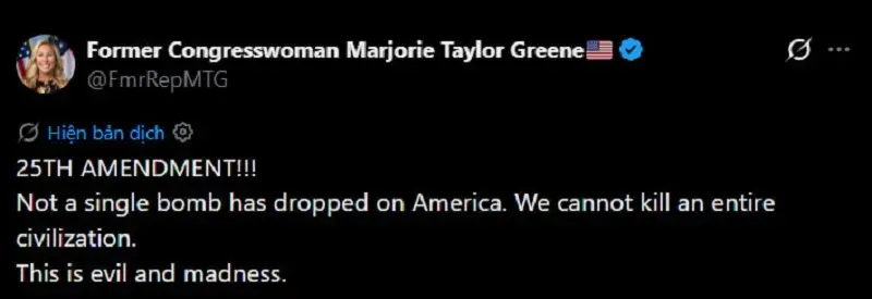 Nhiều &yacute; kiến k&ecirc;u gọi xem x&eacute;t Tu ch&iacute;nh &aacute;n 25 để loại bỏ &ocirc;ng Trump