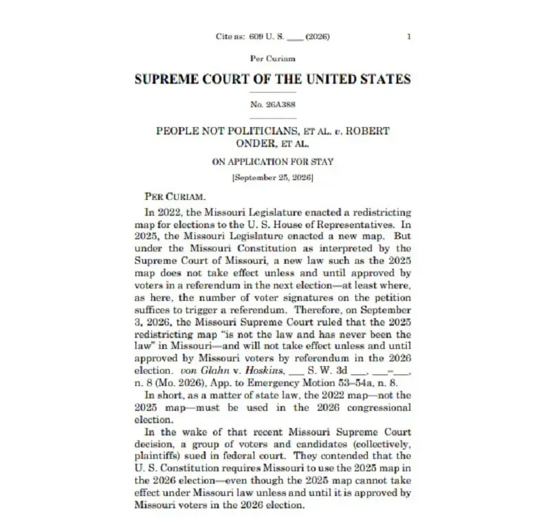 &Ocirc;ng Trump chỉ tr&iacute;ch SCOTUS v&igrave; chặn bản đồ bầu cử tại bang Missouri