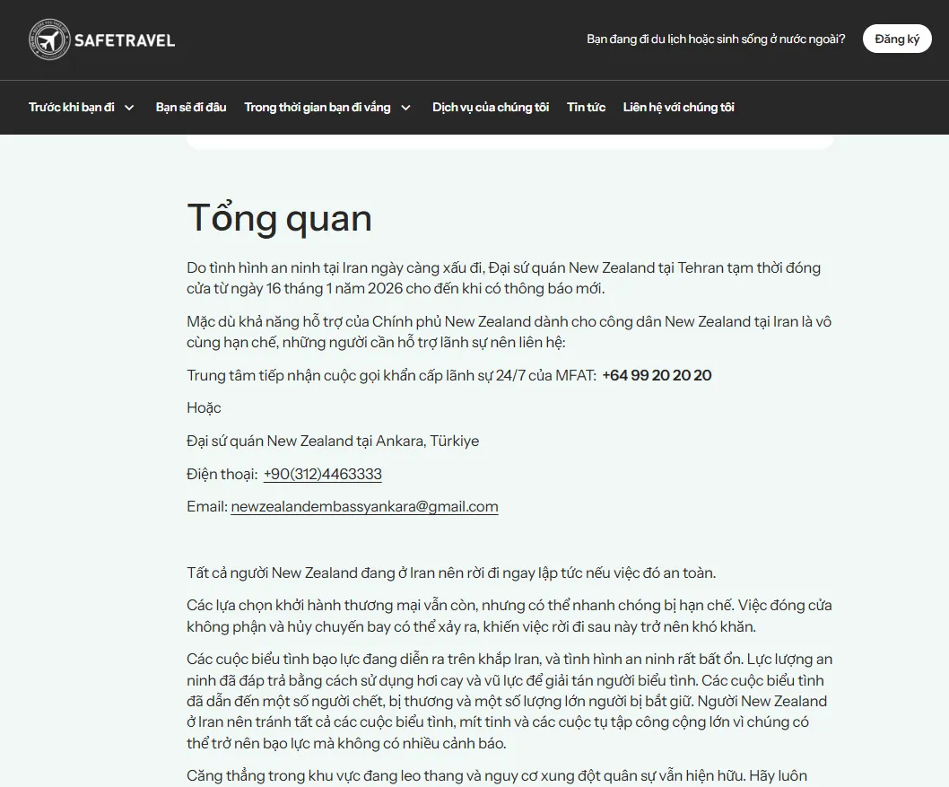 Loạt quốc gia tạm đ&oacute;ng đại sứ qu&aacute;n ở Iran trước biểu t&igrave;nh bạo lực