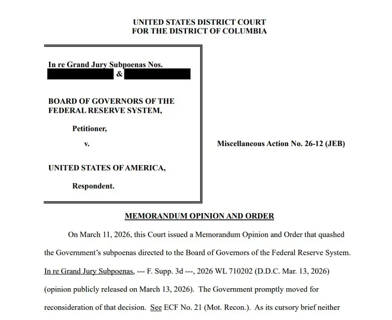 Vụ DOJ buộc Chủ tịch Fed phải hầu t&ograve;a, t&ograve;a li&ecirc;n bang can thiệp