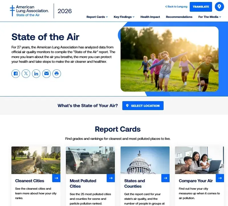 Gần một nửa trẻ em tại Hoa Kỳ h&iacute;t thở kh&ocirc;ng kh&iacute; &ocirc; nhiễm?