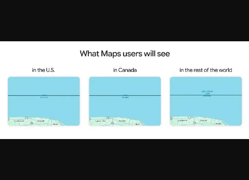 Google cập nhật bản đồ, hiển thị “Lake America” tại Hoa Kỳ