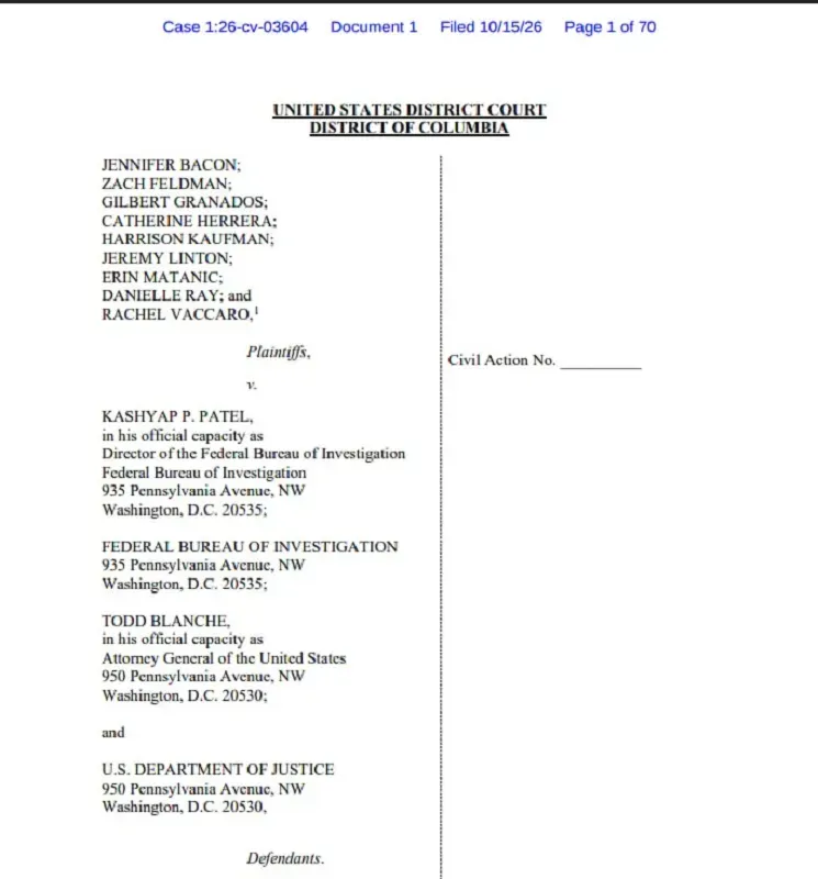 hang-loat-cuu-nhan-vien-fbi-kien-doj-voi-cao-buoc-sa-thai-trai-luat2.webp Hàng loạt cựu nhân viên FBI kiện DOJ với cáo buộc sa thải trái luật