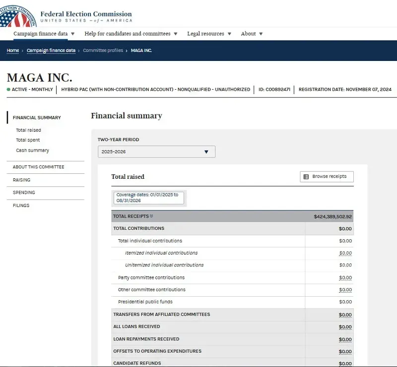 &Ocirc;ng Trump d&ugrave;ng tiền từ si&ecirc;u PAC để chi trả quảng c&aacute;o g&acirc;y tranh c&atilde;i