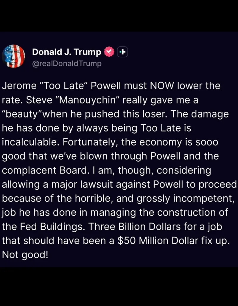 Chủ tịch Fed Jerome Powell bị điều tra h&igrave;nh sự 