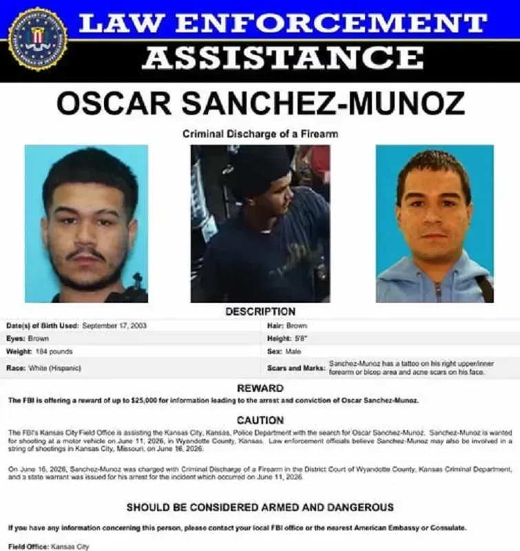 Missouri: FBI treo thưởng 25.000 USD truy bắt nghi phạm nổ súng hàng loạt Missouri: FBI treo thưởng 25.000 USD truy bắt nghi phạm nổ súng hàng loạt