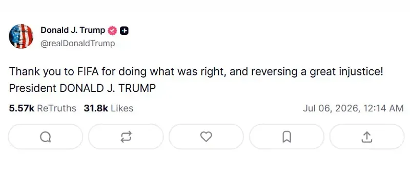 Tranh c&atilde;i vụ &ocirc;ng Trump can thiệp quyết định &ldquo;treo gi&ograve;&rdquo; cầu thủ của FIFA