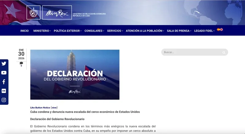 Bị Hoa Kỳ &aacute;p trừng phạt mới, Cuba tuy&ecirc;n bố &ldquo;t&igrave;nh trạng khẩn cấp quốc tế&rdquo;