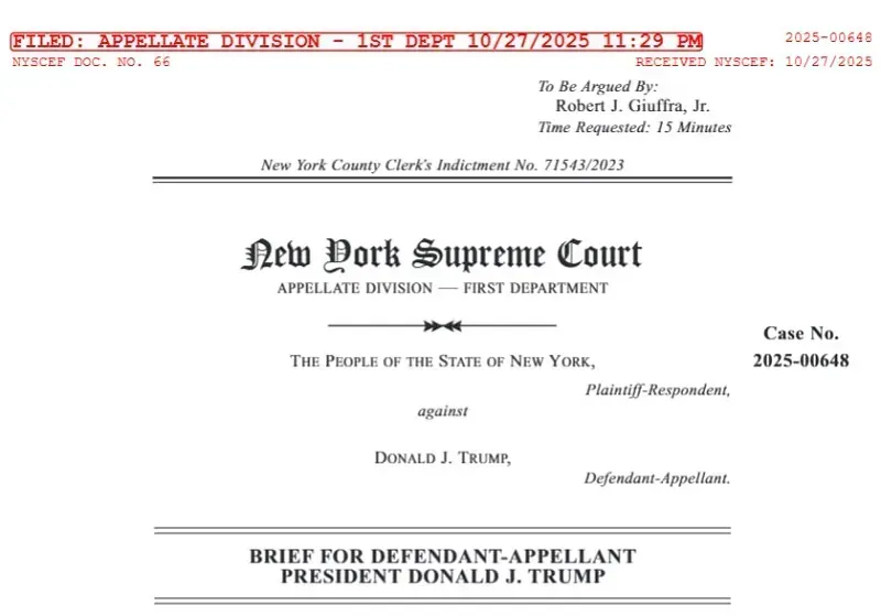 Trump yêu cầu tòa phúc thẩm bỏ án hình sự nhằm vào Tổng thống