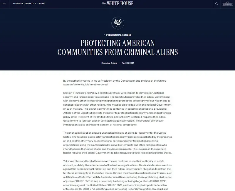 Trump tuy&ecirc;n bố chấm dứt t&agrave;i trợ li&ecirc;n bang cho c&aacute;c &ldquo;th&agrave;nh phố tr&uacute; ẩn&rdquo;