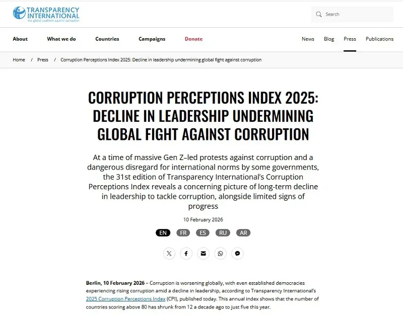 Nỗ lực chống tham nhũng tại c&aacute;c quốc gia d&acirc;n chủ đang chững lại?