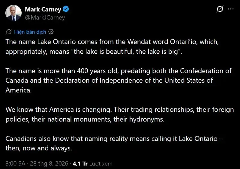 ong-trump-doi-ten-cong-trinh-lien-quan-den-canada-giua-luc-cang-thang-leo-thang-3.webp Ông Trump đổi tên công trình liên quan đến Canada giữa lúc căng thẳng leo thang
