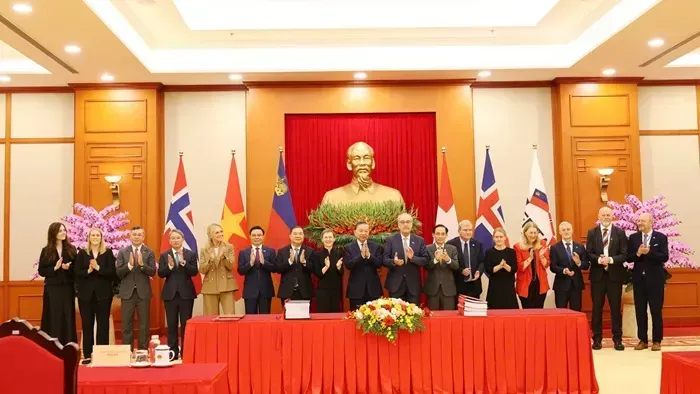Việt Nam v&agrave; EFTA ch&iacute;nh thức k&yacute; Hiệp định Thương mại tự do