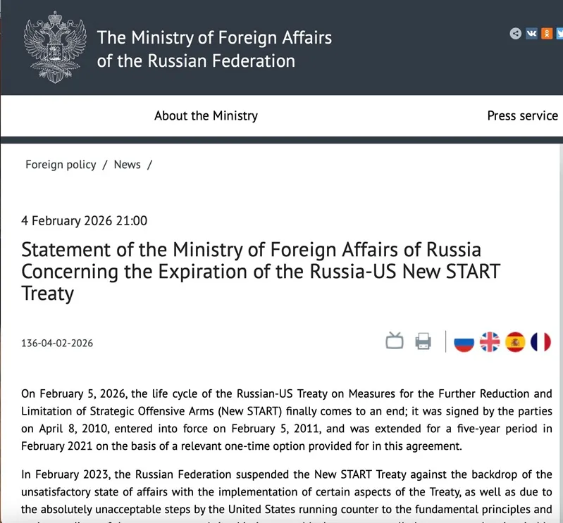 &Ocirc;ng Trump muốn một thỏa thuận hạt nh&acirc;n mới thay thế New START