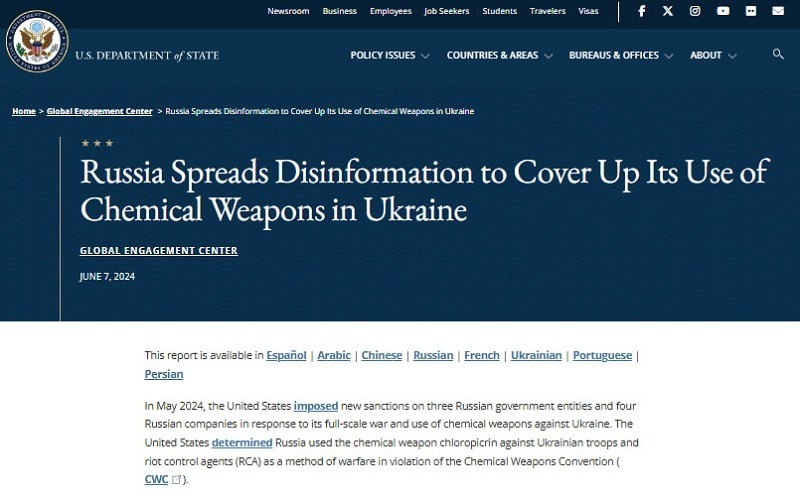Hai nước cáo buộc Nga sử dụng vũ khí hóa học bị cấm tại Ukraine Hai nước cáo buộc Nga sử dụng vũ khí hóa học bị cấm tại Ukraine