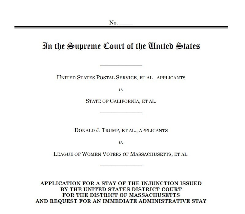 Ch&iacute;nh quyền &ocirc;ng Trump tiếp tục y&ecirc;u cầu SCOTUS hạn chế bỏ phiếu qua thư
