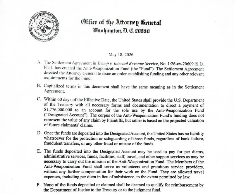 doj-lap-quy-boi-thuong-theo-thoa-thuan-voi-ong-trump-trong-vu-ro-ri-ho-so-thue-3.webp DOJ lập quỹ bồi thường theo thỏa thuận với ông Trump trong vụ rò rỉ hồ sơ thuế