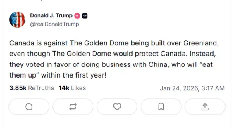 &Ocirc;ng Carney đ&aacute;p trả vụ Trump n&oacute;i &ldquo;Canada tồn tại nhờ Hoa Kỳ&rdquo;