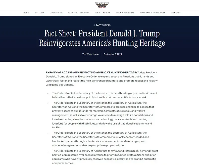 &Ocirc;ng Trump nới lỏng một số hạn chế săn bắn, c&acirc;u c&aacute; tại Hoa Kỳ