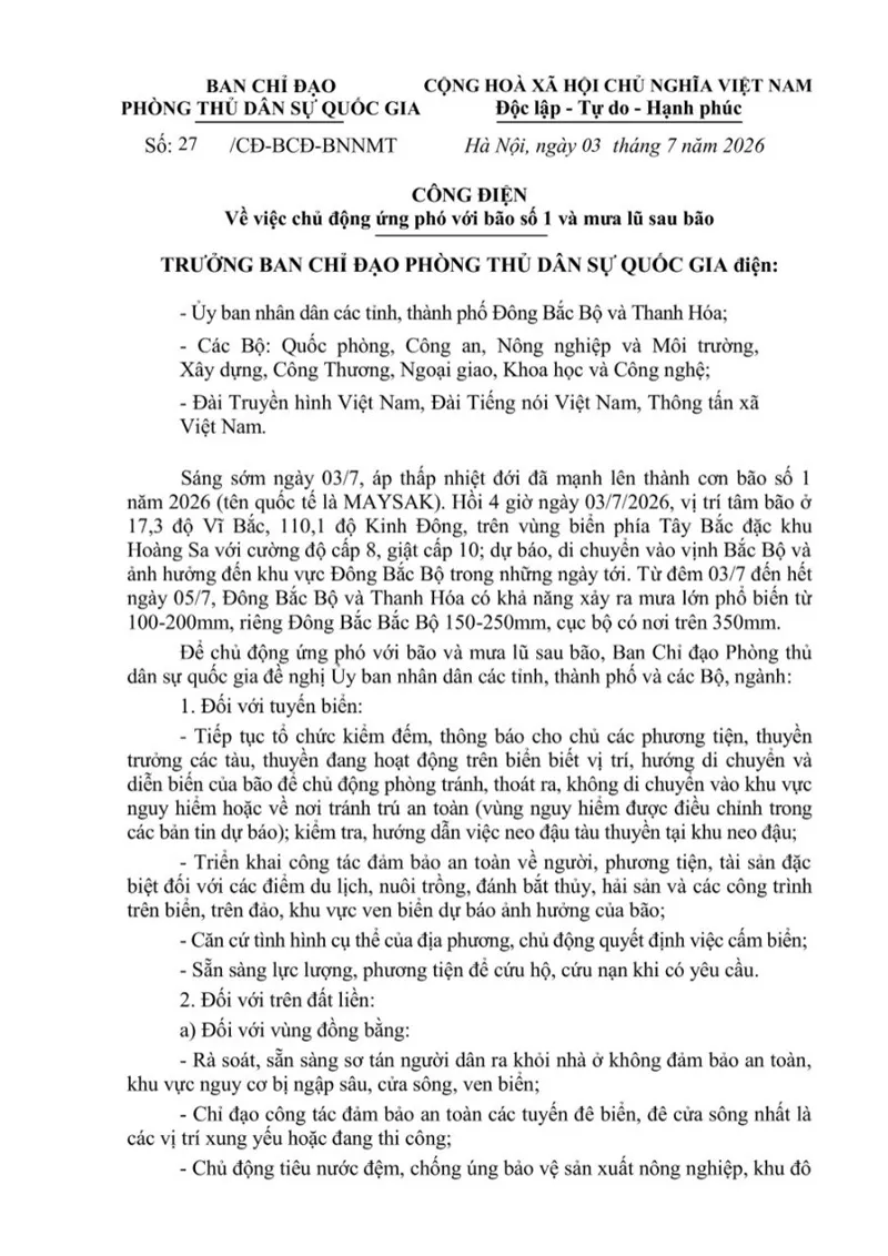 B&atilde;o số 1 Maysak &aacute;p s&aacute;t khu vực đất liền Quảng Ninh - Hải Ph&ograve;ng