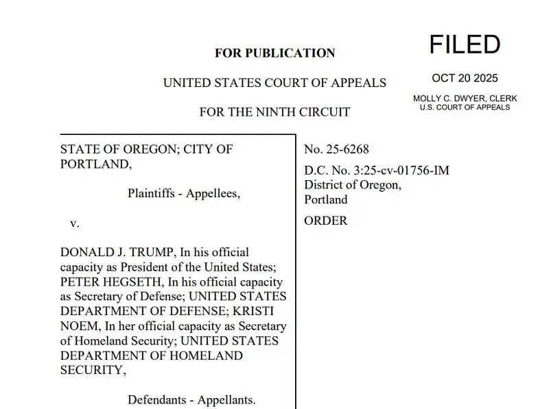 Tòa phúc thẩm cho phép Trump triển khai NG đến Portland
