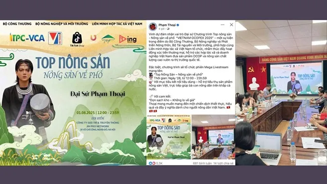 TikToker Phạm Thoại tự phong “Đại sứ” sự kiện quốc gia: Bộ Công thương lên tiếng vạch trần sự thật TikToker Phạm Thoại tự phong “Đại sứ” sự kiện quốc gia: Bộ Công thương lên tiếng vạch trần sự thật