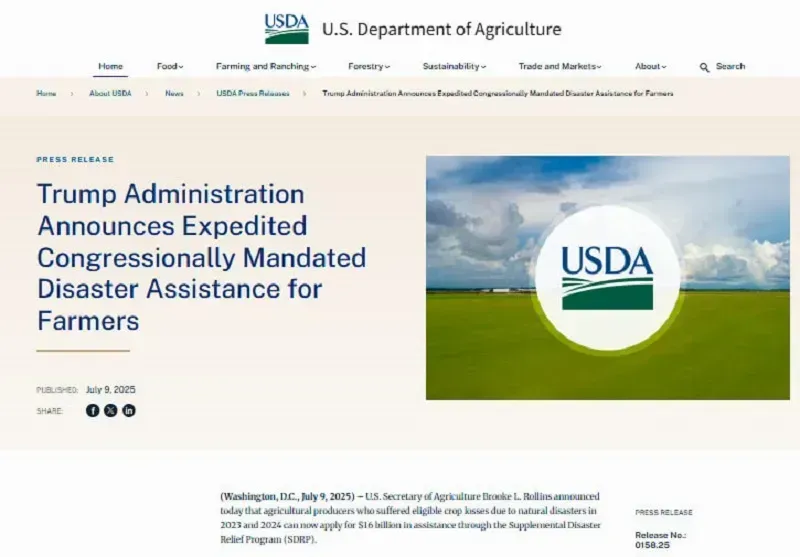 Hoa Kỳ hỗ trợ nông dân bị ảnh hưởng bởi thiên tai năm 2023 - 2024