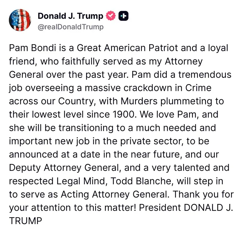 Bộ trưởng Tư ph&aacute;p Hoa Kỳ ch&iacute;nh thức bị c&aacute;ch chức 