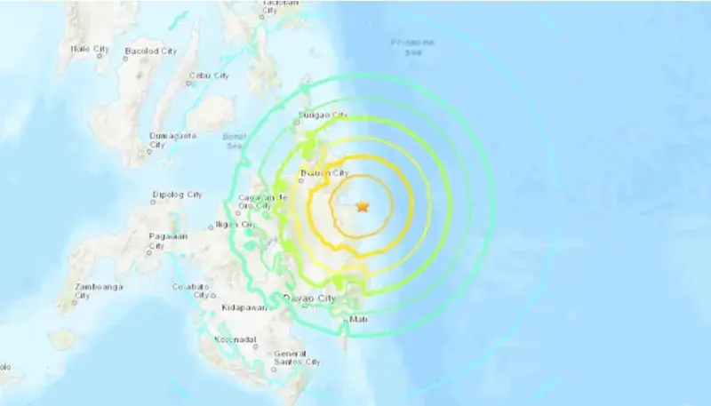 Động đất 6,9 độ richter ở Philippines khiến nhiều người thương vong