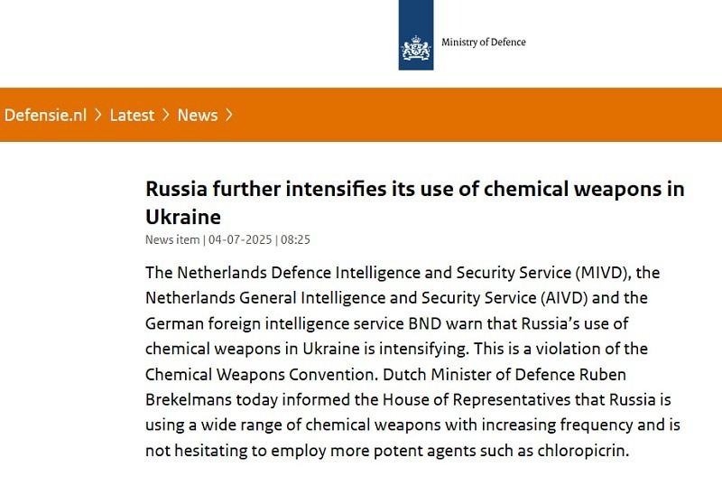 Hai nước cáo buộc Nga sử dụng vũ khí hóa học bị cấm tại Ukraine