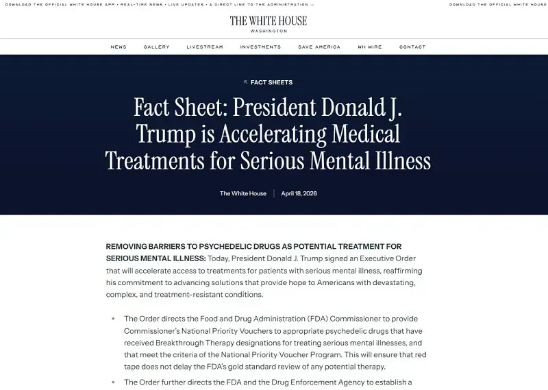 Hoa Kỳ th&uacute;c đẩy nghi&ecirc;n cứu thuốc trị liệu từ chất g&acirc;y ảo gi&aacute;c