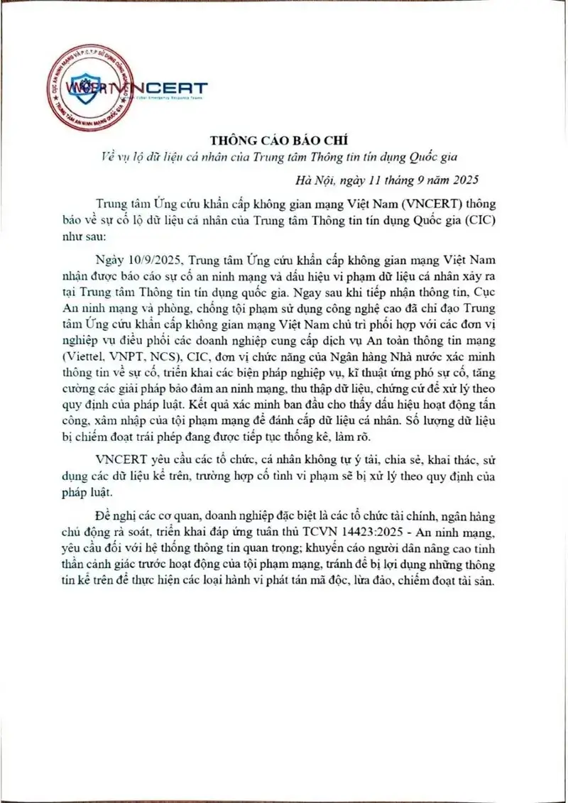 Việt Nam: Tội phạm mạng tấn công CIC 
