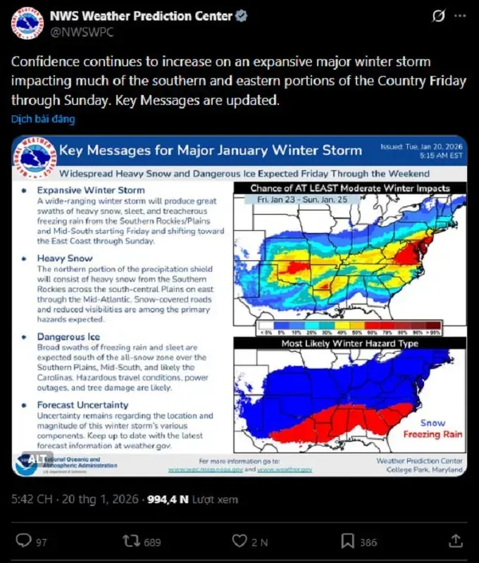 Hoa Kỳ: Gi&aacute; kh&iacute; đốt tự nhi&ecirc;n tăng mạnh do r&eacute;t đậm diện rộng