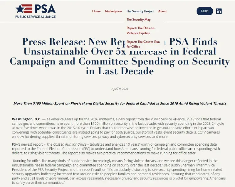 Hoa Kỳ: Chi ph&iacute; đảm bảo an to&agrave;n cho ứng cử vi&ecirc;n bầu cử tăng cao