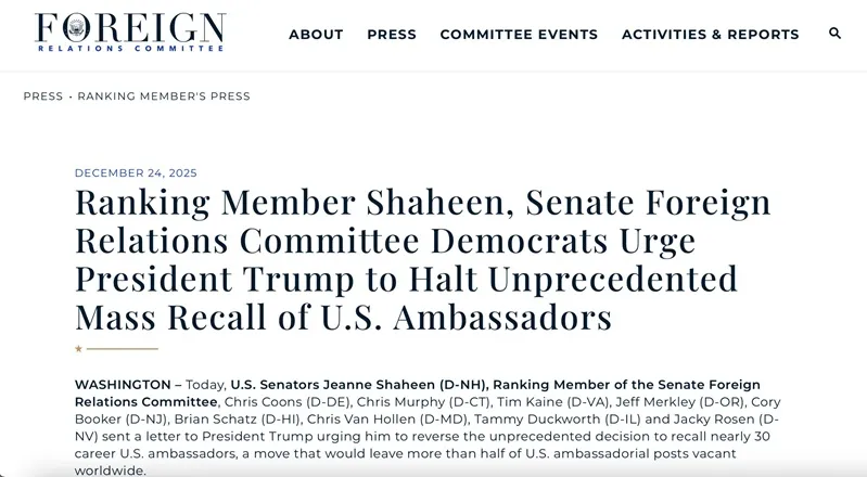 Quyết định triệu hồi đại sứ của &ocirc;ng Trump g&acirc;y nhiều lo ngại 