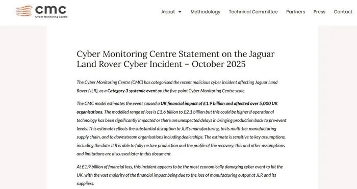 Anh thiệt hại 1,9 tỷ bảng sau vụ tấn công mạng vào Jaguar Land Rover