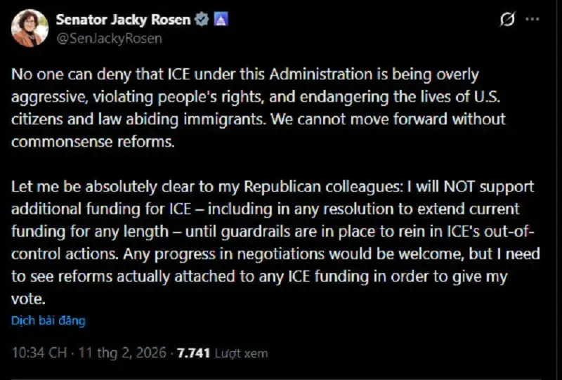 Đảng D&acirc;n chủ sẽ ngăn nghị quyết cấp ng&acirc;n s&aacute;ch tạm thời cho DHS?