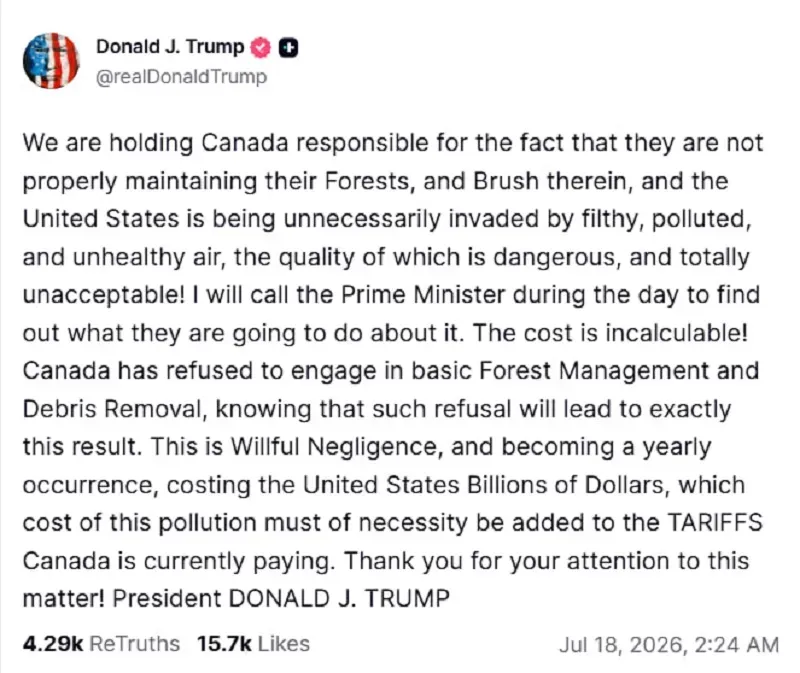 ong-trump-doa-ap-thue-canada-vi-khoi-tu-cac-vu-chay-rung-lan-sang-4.webp Ông Trump dọa áp thuế Canada vì khói từ các vụ cháy rừng lan sang