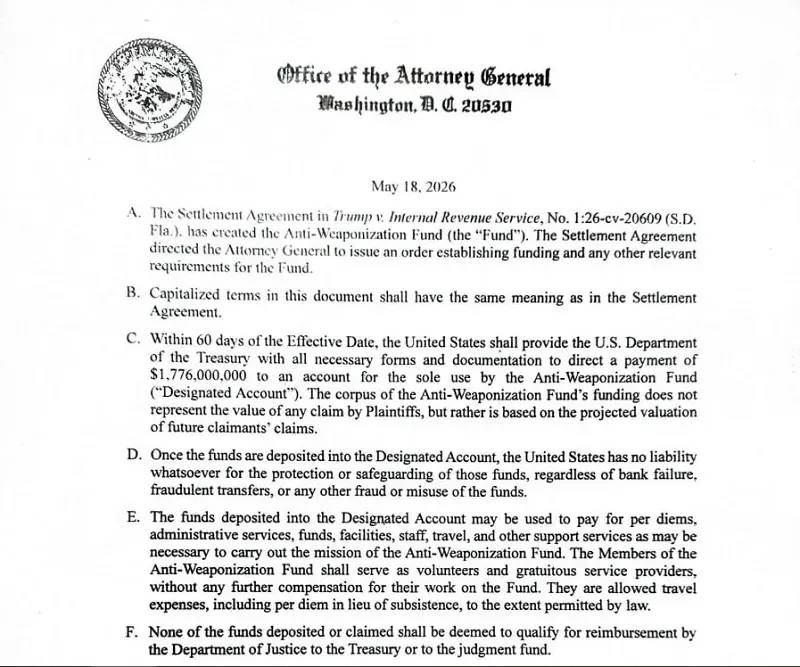 Thỏa thuận giữa DOJ v&agrave; Trump ngăn IRS điều tra c&aacute;c tờ khai thuế cũ?