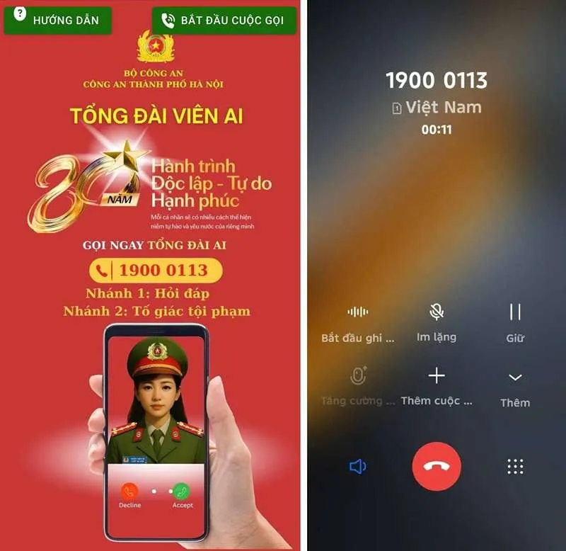 Việt Nam: Công an TP. Hà Nội có trợ lý ảo phục vụ người dân 24/7