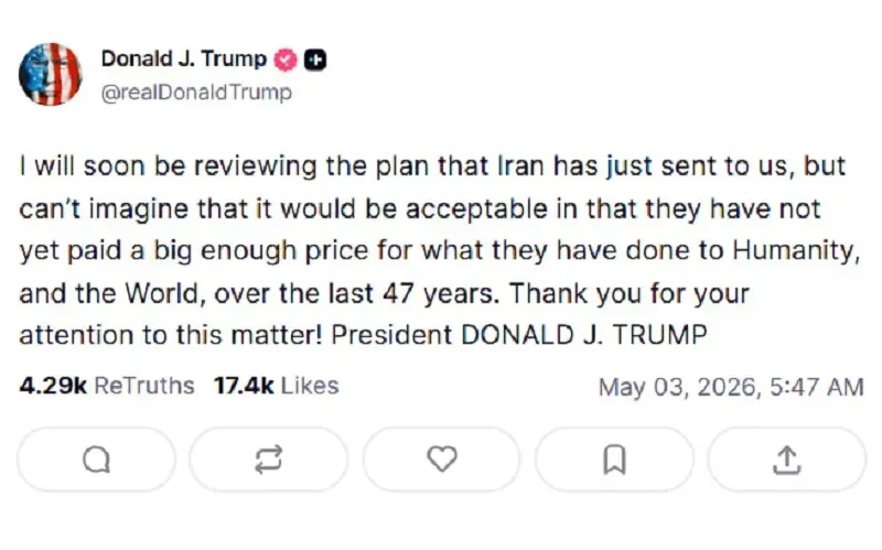 Trump kh&oacute; chấp nhận đề xuất chấm dứt chiến tranh từ ph&iacute;a Iran?
