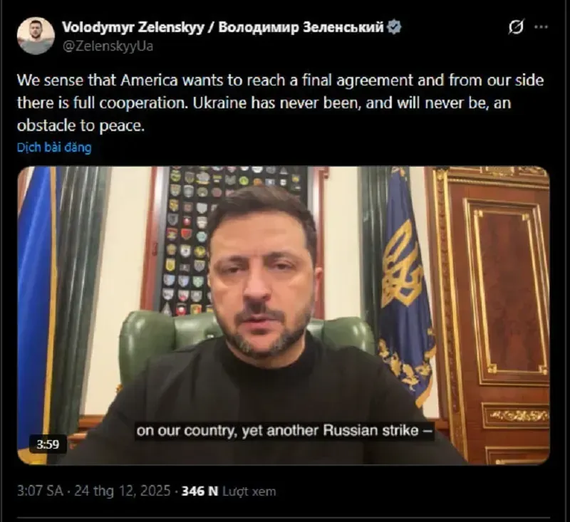 Tiến triển kế hoạch h&ograve;a b&igrave;nh Nga - Ukraine: Zelensky đồng &yacute; nhượng bộ