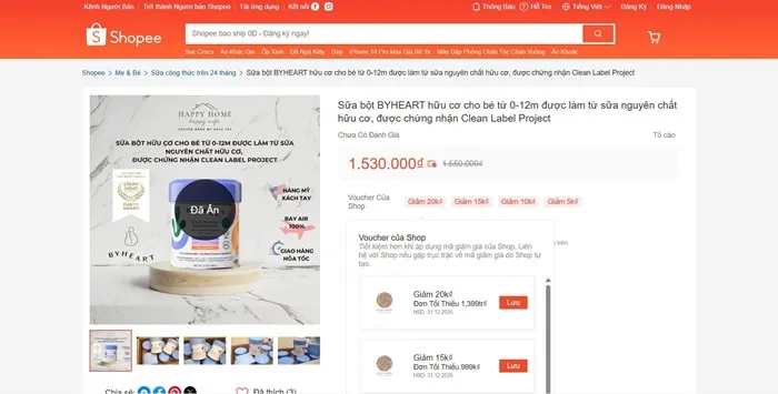 Hoa Kỳ ghi nhận 31 ca ngộ độc vì dùng sữa ByHeart Whole Nutrition