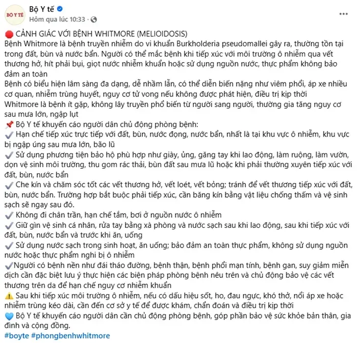 Bộ Y tế cảnh b&aacute;o &ldquo;vi khuẩn ăn thịt người&rdquo; r&igrave;nh rập sau mưa lũ