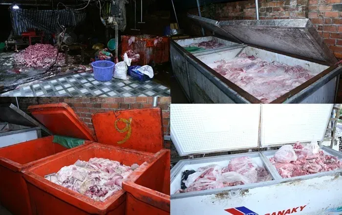 Triệt ph&aacute; đường d&acirc;y ti&ecirc;u thụ 400 tấn heo bệnh, heo chết tại Đồng Nai