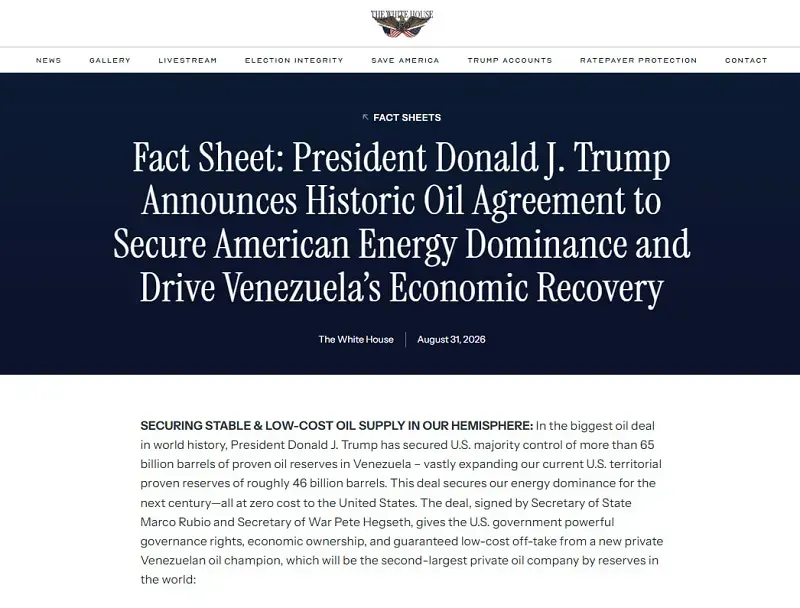 venezuela-cho-cong-ty-than-hoa-ky-khai-thac-dau-khi-suot-100-nam-1.webp Venezuela cho công ty thân Hoa Kỳ khai thác dầu khí suốt 100 năm