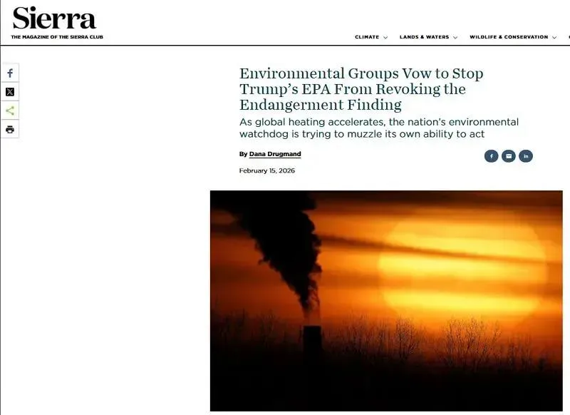 EPA bị kiện v&igrave; b&atilde;i bỏ kết luận về biến đổi kh&iacute; hậu